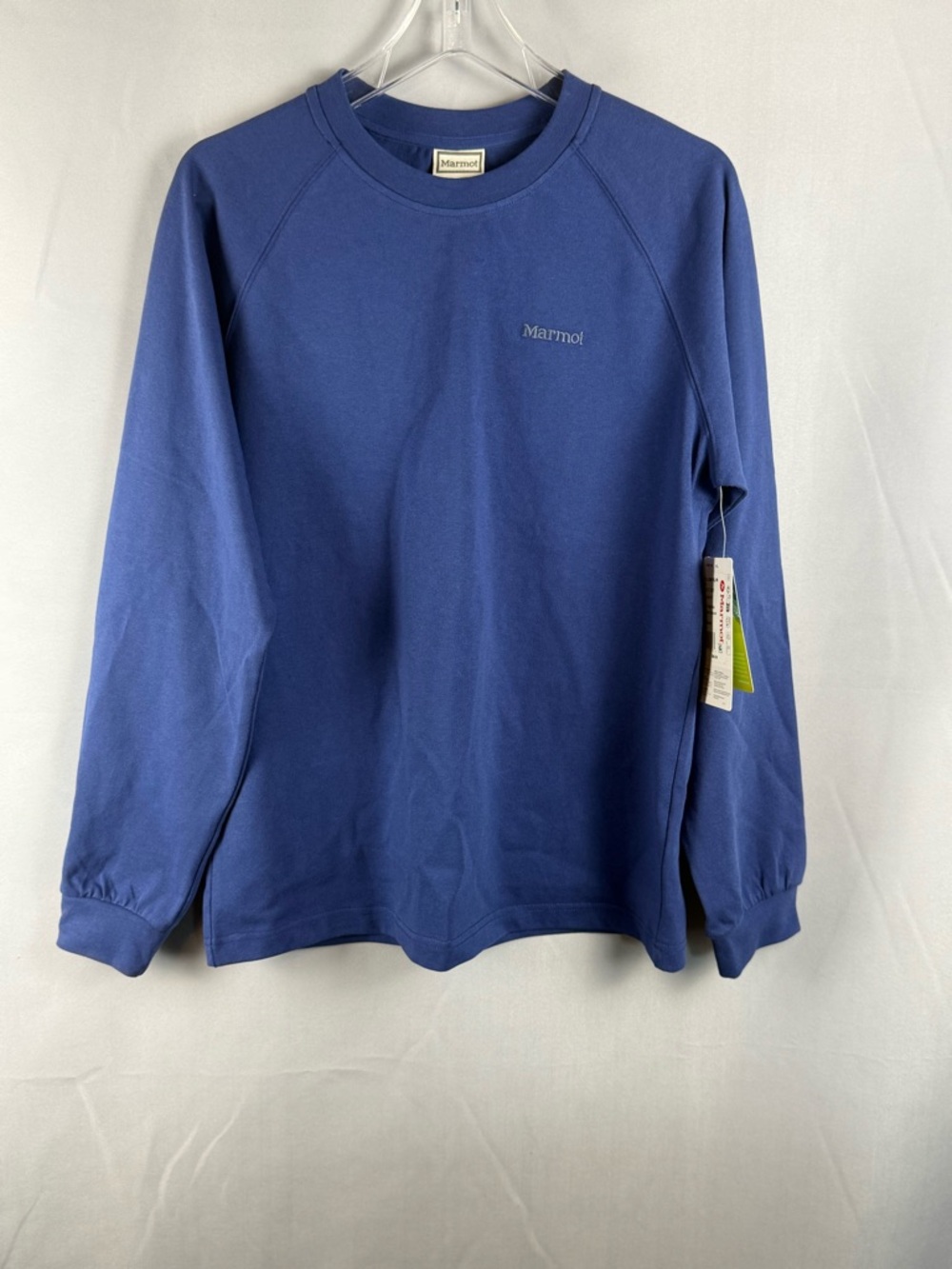 Marmot Blue Lightweight Crewneck Sweatshirt Small NEW